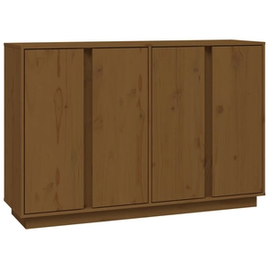Comparateur de prix : vidaXL Buffet Marron miel 120x35x80 cm Bois massif de pin