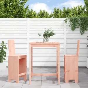 vidaXL Ensemble de bar de jardin 3 pcs bois massif de Douglas pas cher