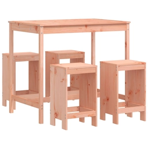 vidaXL Ensemble de bar de jardin 5 pcs bois massif de Douglas pas cher