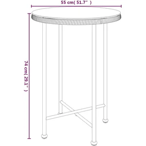 vidaXL Ensemble à manger de jardin 3 pcs Noir Résine tressée pas cher