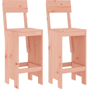 vidaXL Tabourets de bar 2 pcs 40x48,5x115,5 cm bois massif douglas pas cher