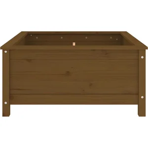 vidaXL Jardinière marron miel 82,5x82,5x39 cm bois massif de pin pas cher