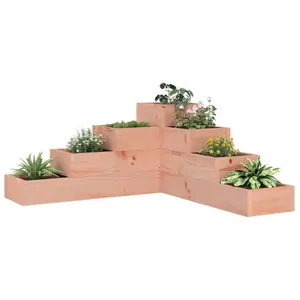 Comparateur de prix : vidaXL Jardinière 4 niveaux 80,5x79x36 cm bois de douglas massif