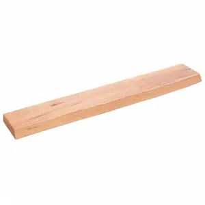 vidaXL Étagère murale marron clair 60x10x2 cm bois chêne massif traité pas cher