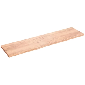 Comparateur de prix : vidaXL Étagère murale marron clair bois chêne massif traité