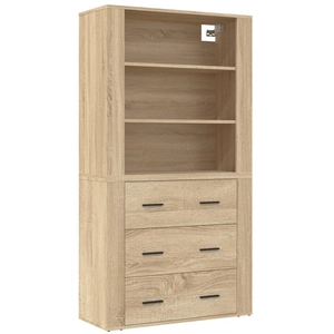 vidaXL Buffet haut Chêne sonoma Bois d'ingénierie pas cher