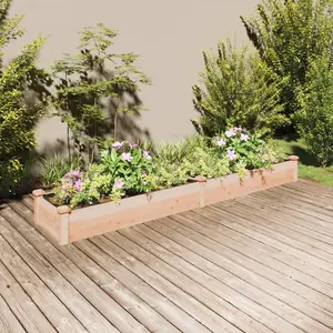 vidaXL Lit surélevé de jardin doublure 240x45x25 cm bois massif sapin pas cher