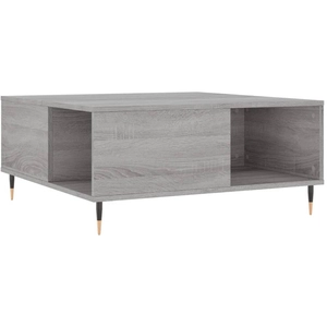 vidaXL Table basse sonoma gris 80x80x36,5 cm bois d'ingénierie pas cher