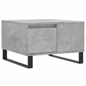 vidaXL Table basse gris béton 55x55x36,5 cm bois d'ingénierie pas cher