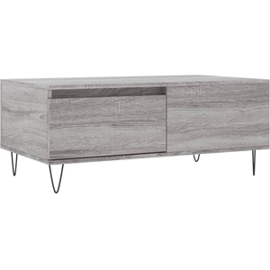 vidaXL Table basse Sonoma gris 90x50x36,5 cm Bois d'ingénierie pas cher