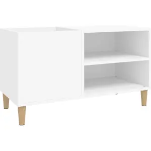 Comparateur de prix : vidaXL Armoire à disques blanc 84,5x38x48 cm bois d'ingénierie