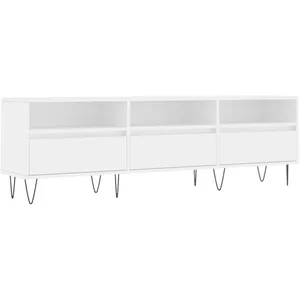 vidaXL Meuble TV blanc 150x30x44,5 cm bois d'ingénierie