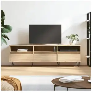 vidaXL Meuble TV chêne sonoma 150x30x44,5 cm bois d'ingénierie pas cher