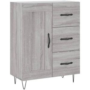 vidaXL Buffet sonoma gris 69,5x34x90 cm bois d'ingénierie pas cher