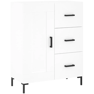 vidaXL Buffet blanc 69,5x34x90 cm bois d'ingénierie pas cher