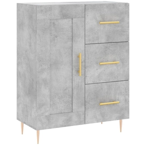 vidaXL Buffet gris béton 69,5x34x90 cm bois d'ingénierie pas cher