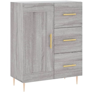 vidaXL Buffet sonoma gris 69,5x34x90 cm bois d'ingénierie pas cher