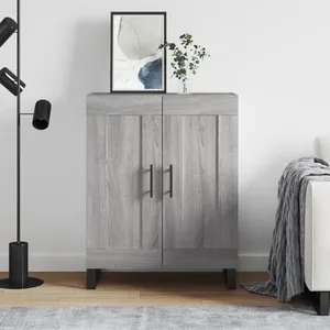 vidaXL Buffet sonoma gris 69,5x34x90 cm bois d'ingénierie pas cher