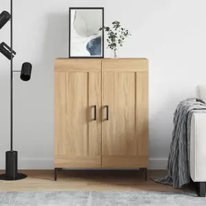 vidaXL Buffet chêne sonoma 69,5x34x90 cm bois d'ingénierie pas cher