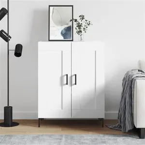 vidaXL Buffet blanc 69,5x34x90 cm bois d'ingénierie pas cher