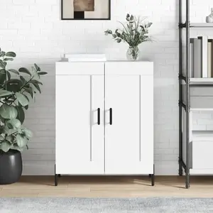 vidaXL Buffet blanc 69,5x34x90 cm bois d'ingénierie pas cher