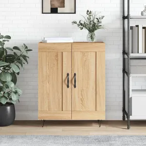 vidaXL Buffet chêne sonoma 69,5x34x90 cm bois d'ingénierie pas cher