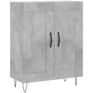 vidaXL Buffet gris béton 69,5x34x90 cm bois d'ingénierie pas cher