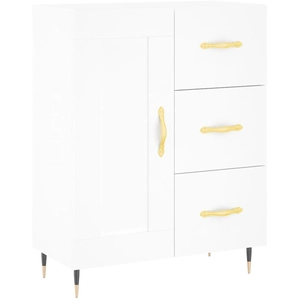 vidaXL Buffet blanc 69,5x34x90 cm bois d'ingénierie pas cher