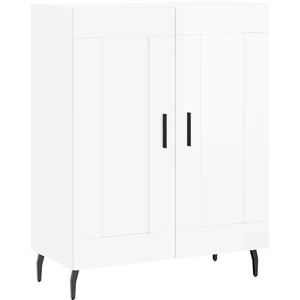 vidaXL Buffet Blanc brillant 69,5x34x90 cm Bois d'ingénierie