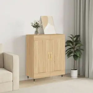 vidaXL Buffet chêne sonoma 69,5x34x90 cm bois d'ingénierie pas cher