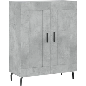vidaXL Buffet gris béton 69,5x34x90 cm bois d'ingénierie pas cher