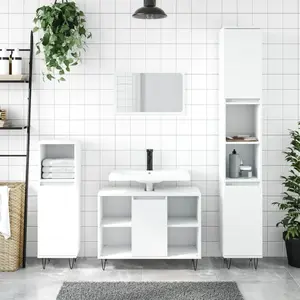 Comparateur de prix : vidaXL Armoire de salle de bain blanc 80x33x60 cm bois d'ingénierie