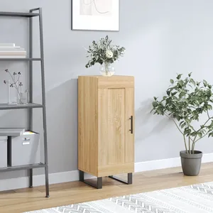 vidaXL Buffet Chêne sonoma 34,5x34x90 cm Bois d'ingénierie pas cher