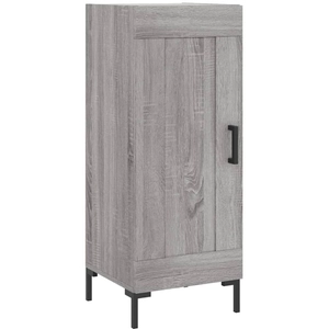 vidaXL Buffet Sonoma gris 34,5x34x90 cm Bois d'ingénierie pas cher