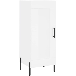 vidaXL Buffet blanc 34,5x34x90 cm bois d'ingénierie pas cher