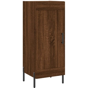 vidaXL Buffet Chêne marron 34,5x34x90 cm Bois d'ingénierie pas cher