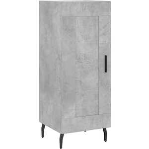 vidaXL Buffet Gris béton 34,5x34x90 cm Bois d'ingénierie pas cher
