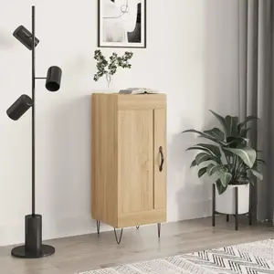vidaXL Buffet Chêne sonoma 34,5x34x90 cm Bois d'ingénierie pas cher