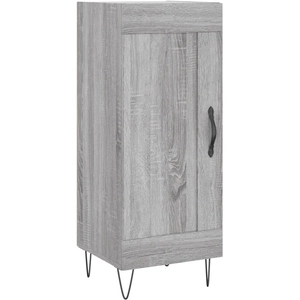 vidaXL Buffet Sonoma gris 34,5x34x90 cm Bois d'ingénierie pas cher
