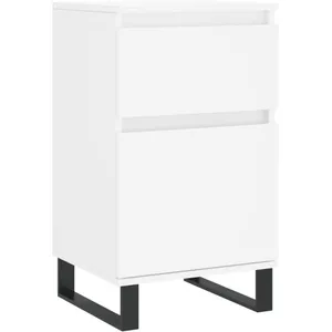 vidaXL Buffet blanc 40x35x70 cm bois d’ingénierie pas cher