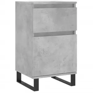 vidaXL Buffet gris béton 40x35x70 cm bois d'ingénierie pas cher