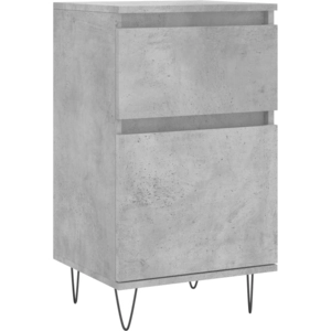 vidaXL Buffets 2 pcs gris béton 40x35x70 cm bois d'ingénierie pas cher