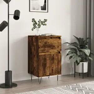 vidaXL Vidaxl Buffet Chêne Fumé 40x35x70 Cm Bois D'ingénierie
