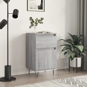 vidaXL Buffet sonoma gris 40x35x70 cm bois d'ingénierie pas cher