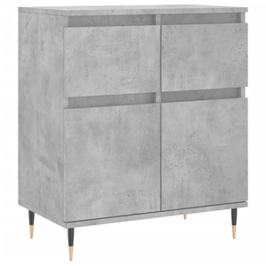 vidaXL Buffet Gris béton 60x35x70 cm Bois d'ingénierie pas cher