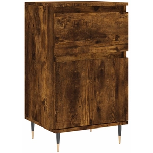 vidaXL Buffets 2 pcs chêne fumé 40x35x70 cm bois d'ingénierie pas cher