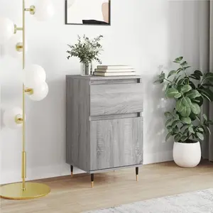vidaXL Buffet sonoma gris 40x35x70 cm bois d'ingénierie pas cher