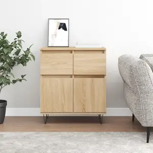 vidaXL Buffet Chêne sonoma 60x35x70 cm Bois d'ingénierie pas cher