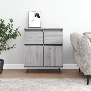 vidaXL Buffet Sonoma gris 60x35x70 cm Bois d'ingénierie pas cher