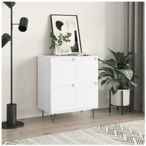 vidaXL Buffet Blanc 60x35x70 cm Bois d'ingénierie pas cher